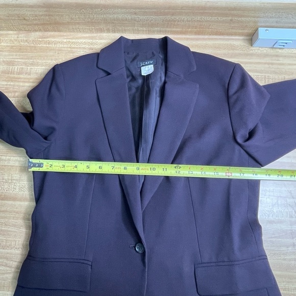 J. Crew 100% wool eggplant blazer jacket women’s size P12 - Picture 12 of 14